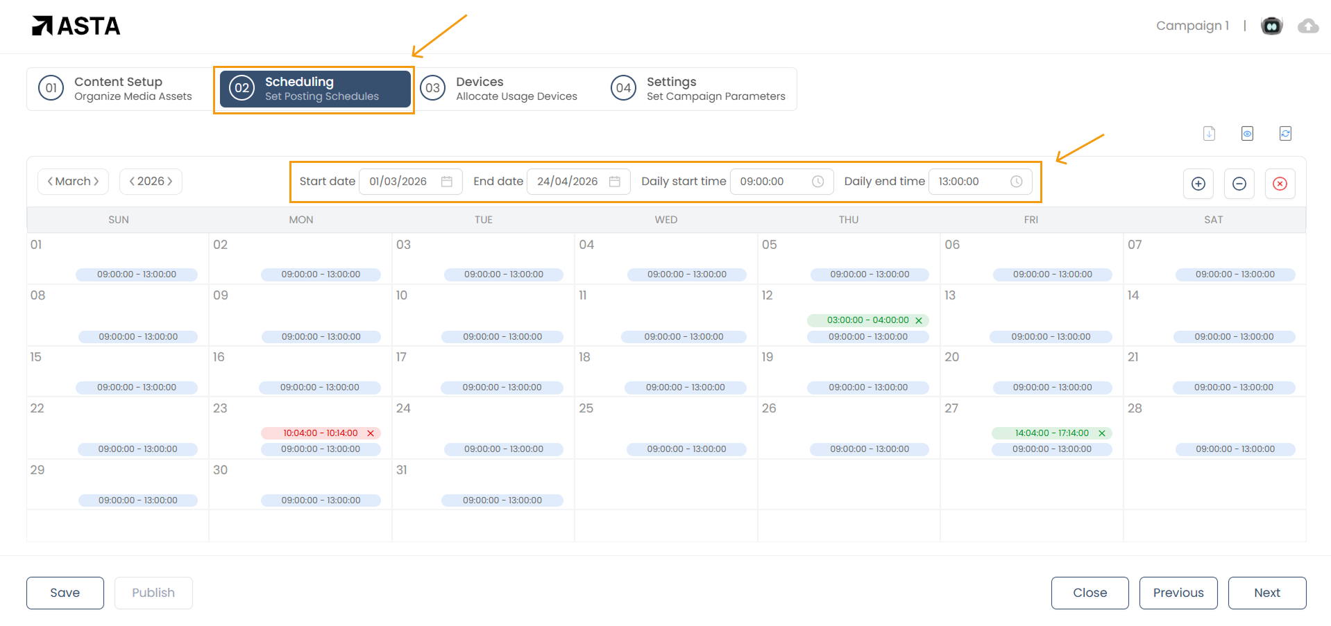 scheduling